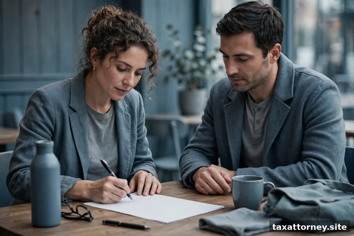 Freelancer signing a contract