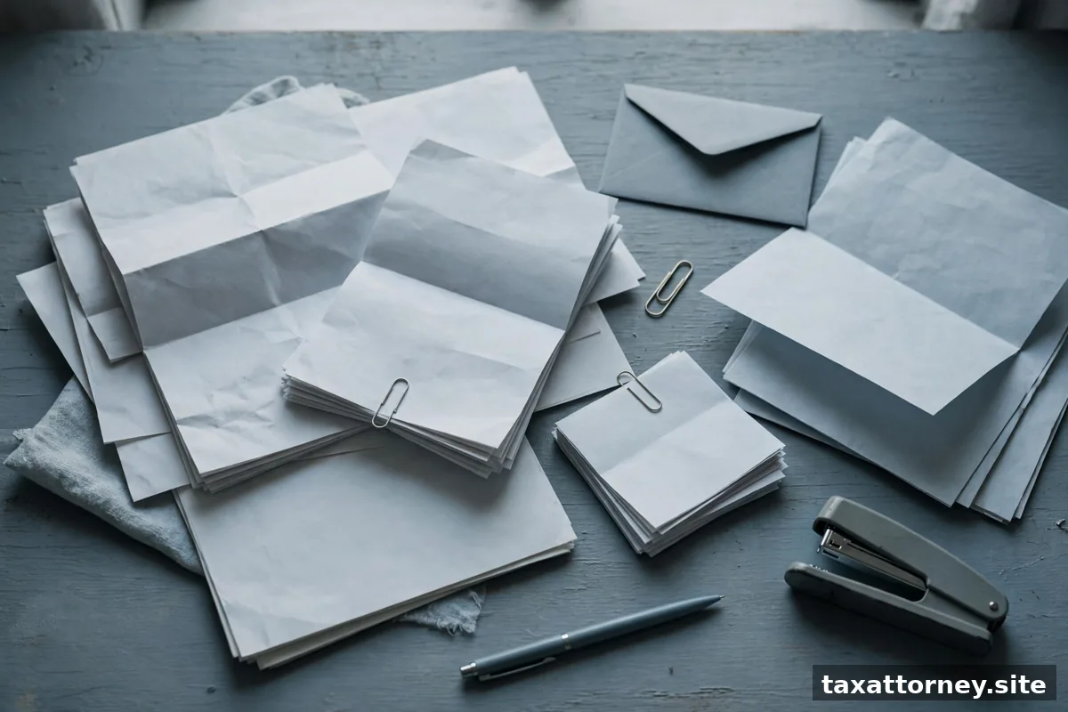 Invoice and billing paperwork on a desk