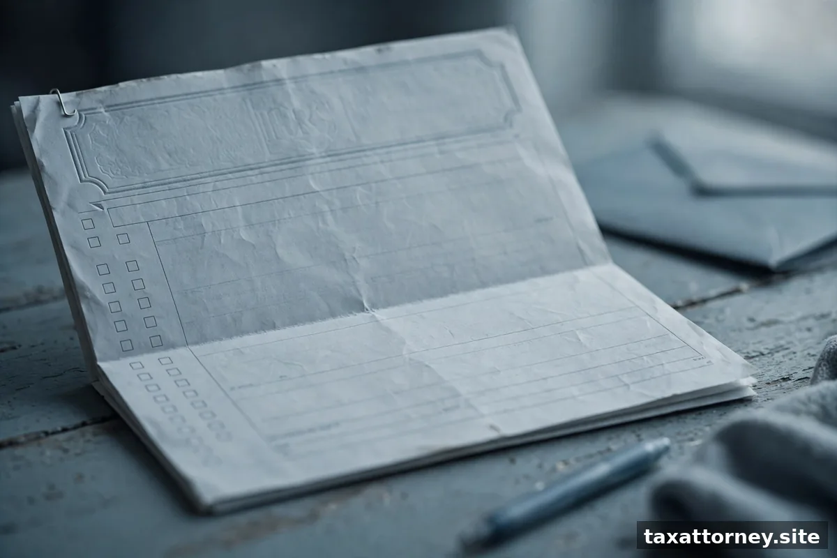 IRS notice letter close-up on a desk
