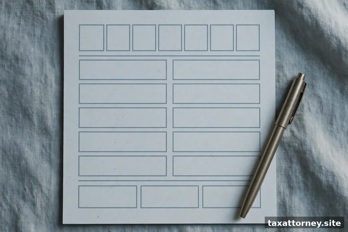 Monthly budget planner with a pen